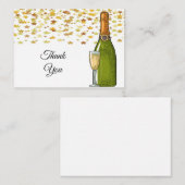Cartes de remerciement pour la bouteille de Champa (Devant / Derrière)