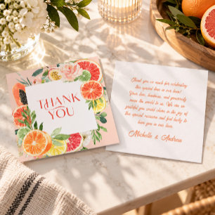 Cartes de remerciement pour la douche de mariée Tr