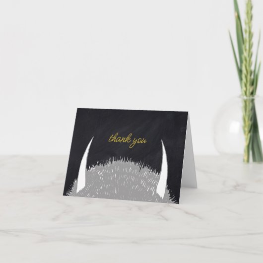 Cartes de remerciement pour l'anniversaire de Là o (Devant)