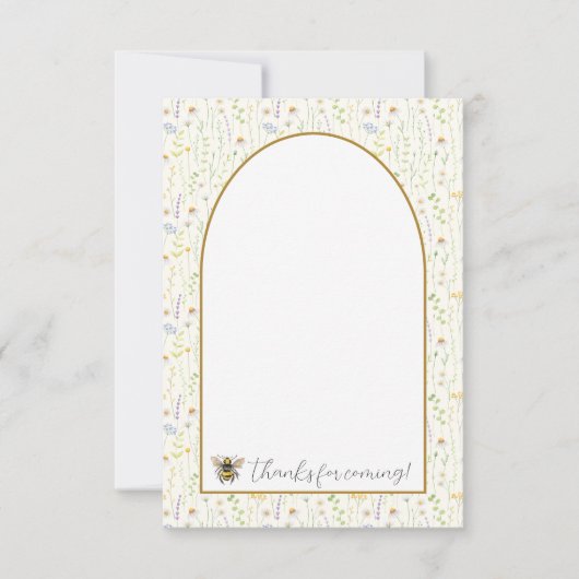 Cartes de remerciement pour le premier anniversair (Devant)