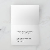 Cartes de remerciement pour l'entreprise (Intérieur)