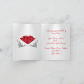 Cartes de remerciement pour les 40 ans de mariage (Intérieur)