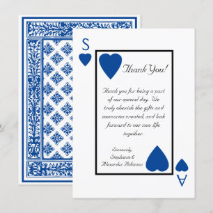Cartes de Remerciement pour Mariage à Vegas avec C