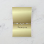 Cartes de remerciement pour mariage au paon vert (Intérieur)