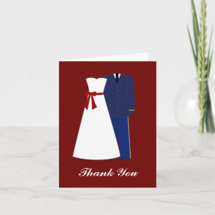 Cartes de remerciement pour mariage militaire