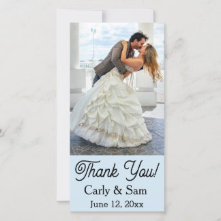 Cartes de remerciement pour photos de mariage