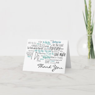 Cartes de remerciement pour phrases de mariage