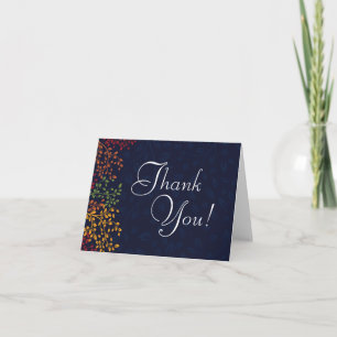 Cartes de remerciement pour un mariage d'automne f