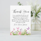 Cartes de remerciement pour une baby shower de mar (Debout devant)