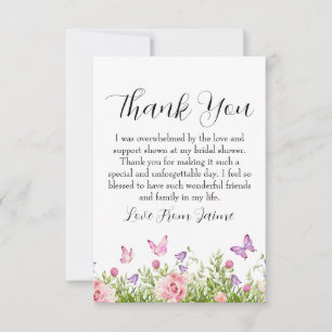 Cartes de remerciement pour une baby shower de mar