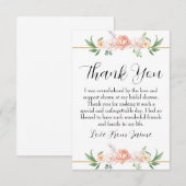 Cartes de remerciement pour une baby shower de mar (Devant / Derrière)