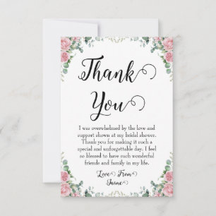 Cartes de remerciement pour une baby shower de mar