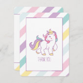 Cartes de remerciement pour une fête d'anniversair (Devant / Derrière)