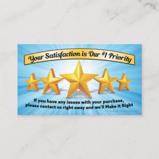 Cartes de remerciement pour votre commande/achat