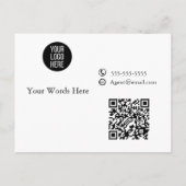 Cartes de remerciement pour votre commande Entrepr (Dos)