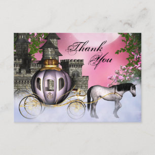 Cartes de remerciement Princesse de conte de fées