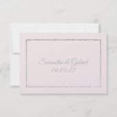 Cartes de remerciement romantiques (Dos)