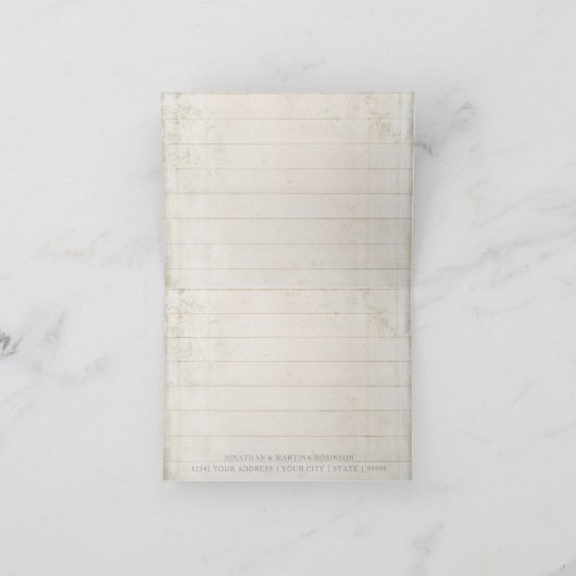 Cartes de Remerciement Rustiques pour Réception de (Intérieur)