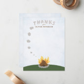 Cartes de remerciement Signaux de fumée (Devant/Arrière en situation)