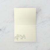 Cartes de remerciement simples pliées à motif de f (Intérieur)