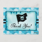 Cartes de remerciement Sirène, Pirate (Dos)