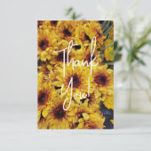 Cartes de remerciement Tournesol (Debout devant)