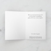 Cartes de remerciement Tournesol exotique or rouge (Intérieur)