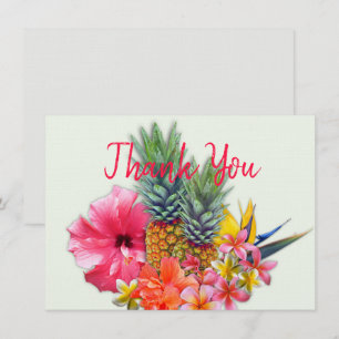 Cartes de remerciement vierges Hawaiian Bouquet