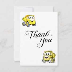 Cartes de remerciement vierges pour fête de constr