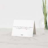 Cartes de remerciement vintage Paon et eaux-fortes (Dos)