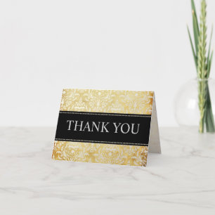Cartes de remerciement vintage Pearl Damask