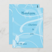 cartes de remerciements (Devant / Derrière)