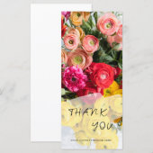 cartes de remerciements (Devant / Derrière)