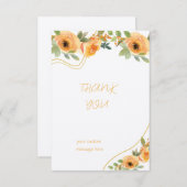 cartes de remerciements (Devant / Derrière)