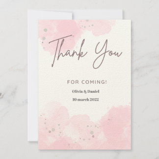 cartes de remerciements