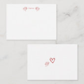 Cartes De Remerciements Amoureuses (Devant / Derrière)