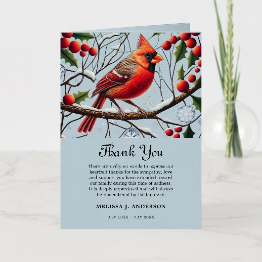 cartes de remerciements après funérailles - Funéra (Recto)