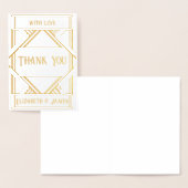 Cartes de Remerciements Art Déco Foil (Affichage)