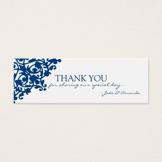 cartes de remerciements | bleu-MERCI (Devant)