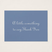 Cartes de remerciements bleues personnalisées (Dos)
