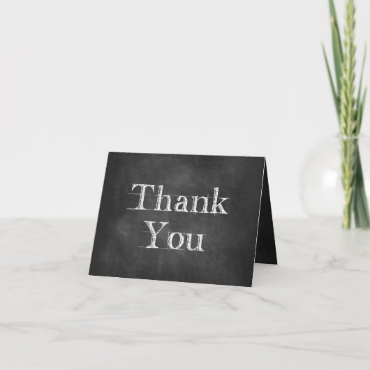 Cartes de Remerciements Chalkboard (Devant)