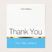 Cartes De Remerciements Classiques Pour Les Affair (Outside Unfolded)