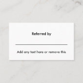 Cartes de Remerciements Classy Refery (Dos)