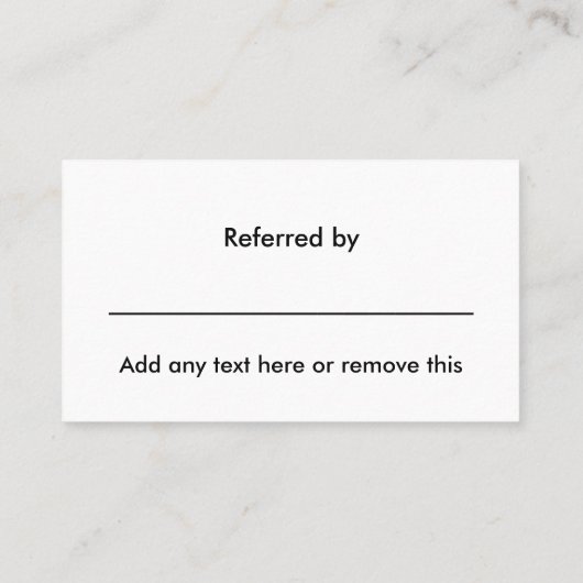 Cartes de Remerciements Classy Refery (Dos)