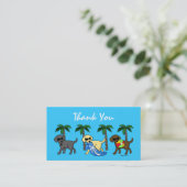 Cartes de remerciements cool Labradors (Debout devant)