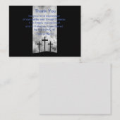 Cartes de remerciements Cross On Cloud (Devant / Derrière)