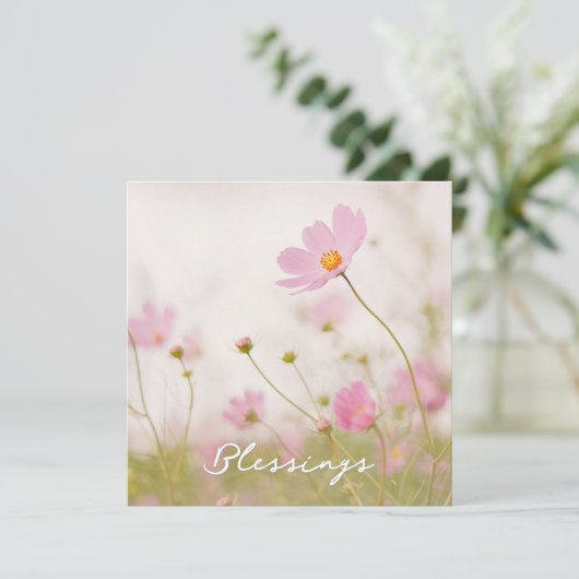 Cartes de remerciements de bénédictions (Debout devant)