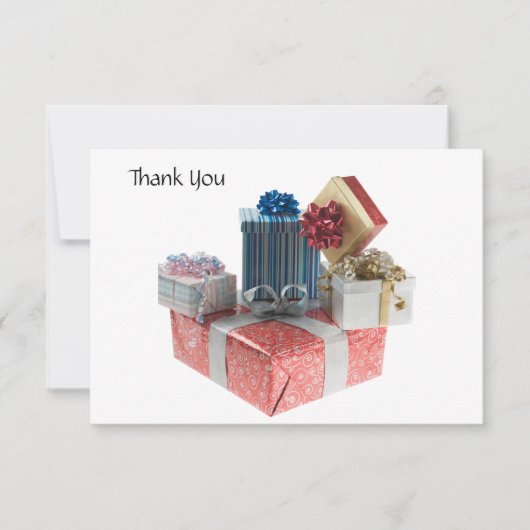 Cartes de remerciements de cadeaux (Devant)