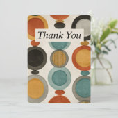 Cartes de remerciements de cercles rétro (Debout devant)