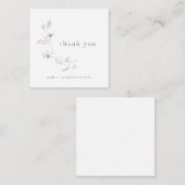 Cartes de remerciements de fleurs délicates (Devant / Derrière)